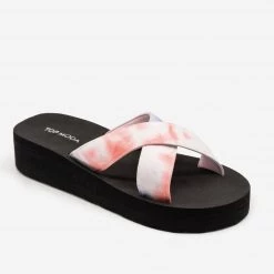 Top Moda Tie Dye Foam Sandals