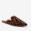 Mata Tiger Print Pointed Toe Mules