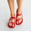 Yoki Toe Loop Slip-On Sandals