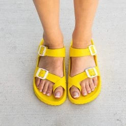 Yoki Toe Loop Slip-On Sandals