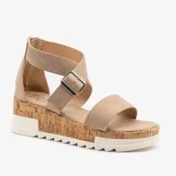 Yoki Newest Arrivals Treaded Chunky Cork Sandals
