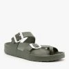 Top Moda Newest Arrivals Trendy Buckled Foam Slides