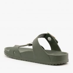 Top Moda Newest Arrivals Trendy Buckled Foam Slides