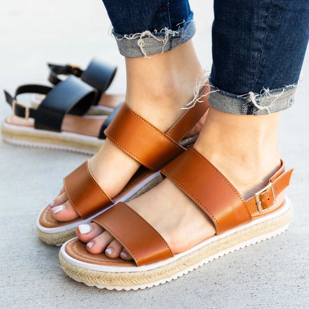 Soho Girls Trendy Casual Esparto-Trimmed Sandals Newest Arrivals 7 Soho Girls Trendy Casual Esparto-Trimmed Sandals Newest Arrivals