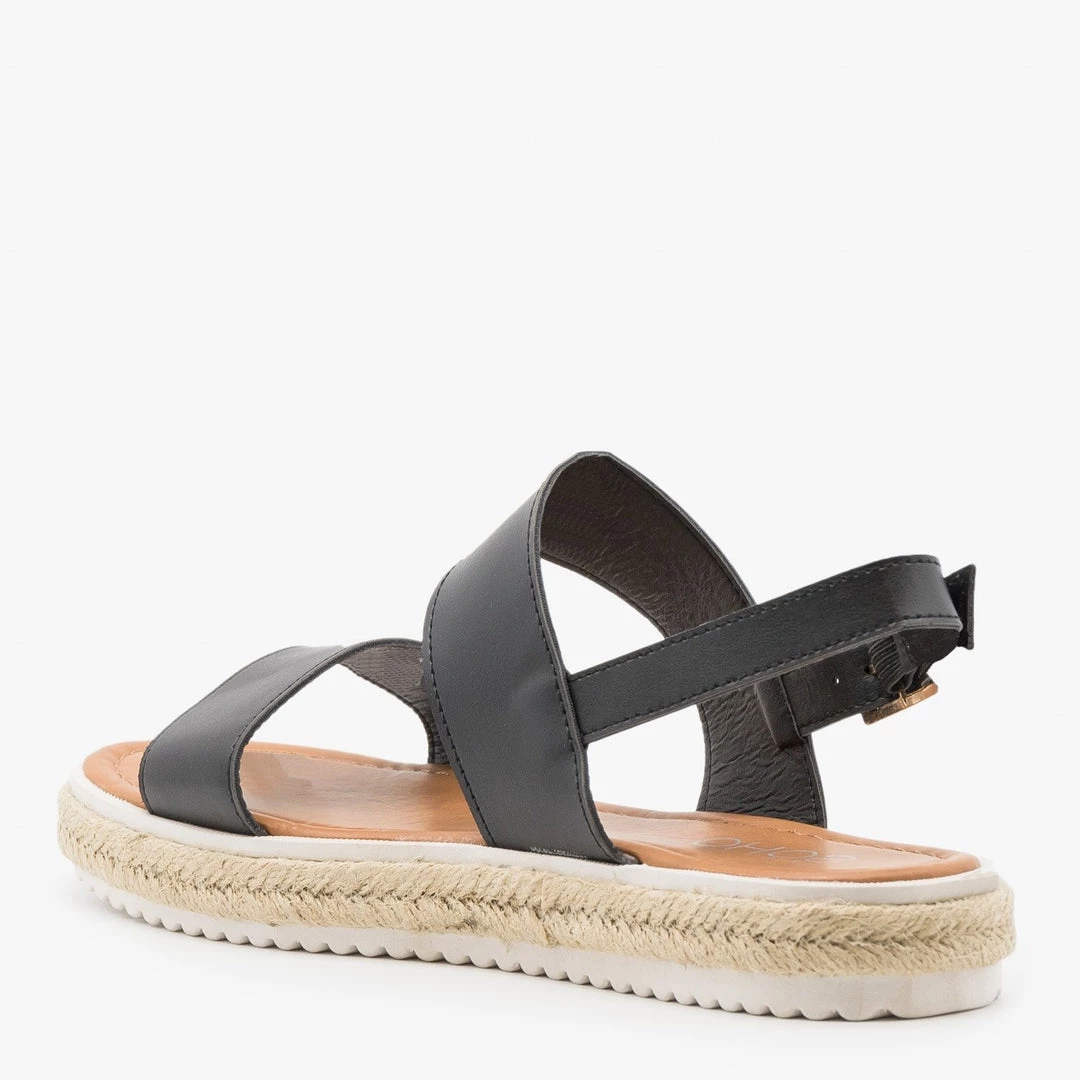 Soho Girls Trendy Casual Esparto-Trimmed Sandals Newest Arrivals 6 Soho Girls Trendy Casual Esparto-Trimmed Sandals Newest Arrivals