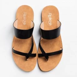 Refresh Trendy Criss Cross Toe Hold Sandals FINAL SALE Newest Arrivals