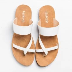 Refresh Trendy Criss Cross Toe Hold Sandals FINAL SALE Newest Arrivals