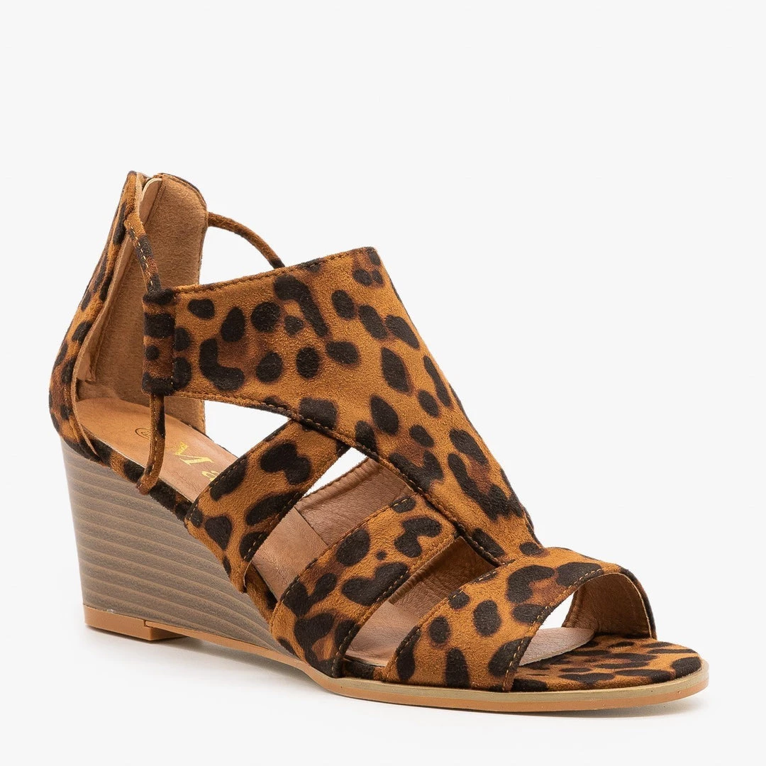 Mata Trendy Cutout Fashion Wedges 2 Mata Trendy Cutout Fashion Wedges