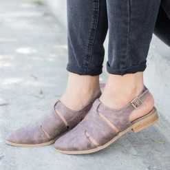 Qupid Shoes Trendy Cutout Slingback Flats