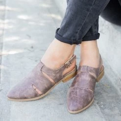 Qupid Shoes Trendy Cutout Slingback Flats