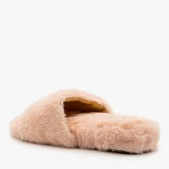 Forever Trendy Faux Fur Slides