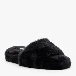 Forever Trendy Faux Fur Slides