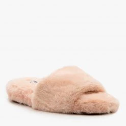 Forever Trendy Faux Fur Slides