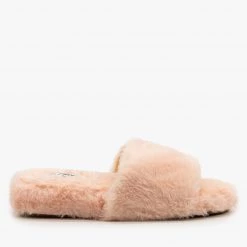 Forever Trendy Faux Fur Slides