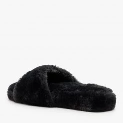 Forever Trendy Faux Fur Slides