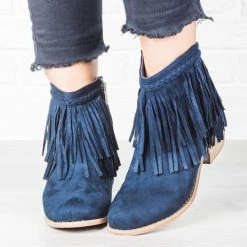 Anna Shoes Newest Arrivals Trendy Fringe Booties