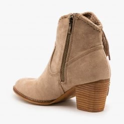 Beast Shoes Newest Arrivals Trendy Fringed Cowboy Booties FINAL SALE