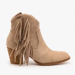 Beast Shoes Newest Arrivals Trendy Fringed Cowboy Booties FINAL SALE