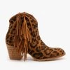 Beast Shoes Newest Arrivals Trendy Fringed Cowboy Booties FINAL SALE