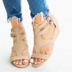 Anna Shoes Trendy Gladiator-Style Wedges Newest Arrivals