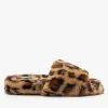 Forever Trendy Leopard Faux Fur Slides Newest Arrivals