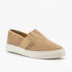 Soho Girls Trendy Mesh Slip-On Sneakers