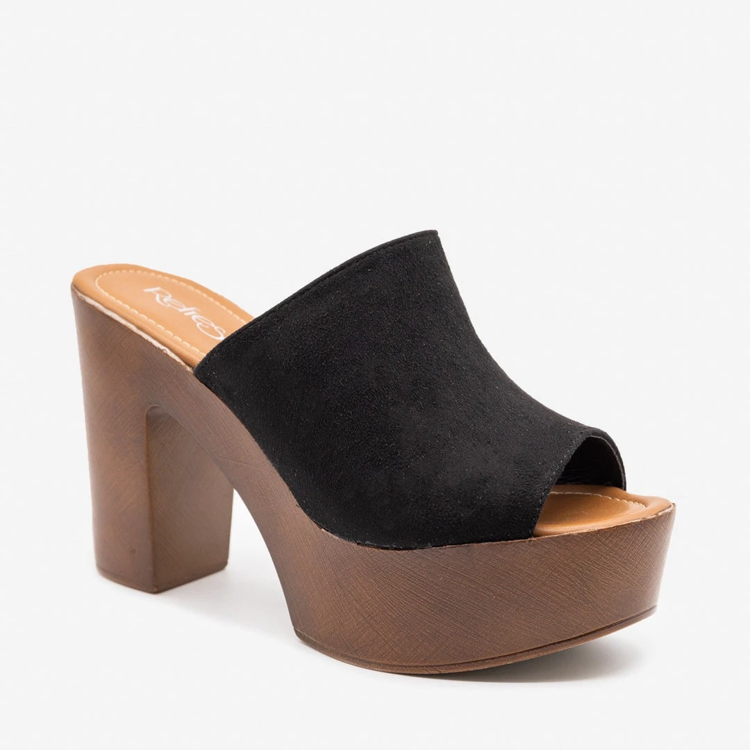 Refresh Newest Arrivals Trendy Mule Platform Heels 11 Refresh Newest Arrivals Trendy Mule Platform Heels