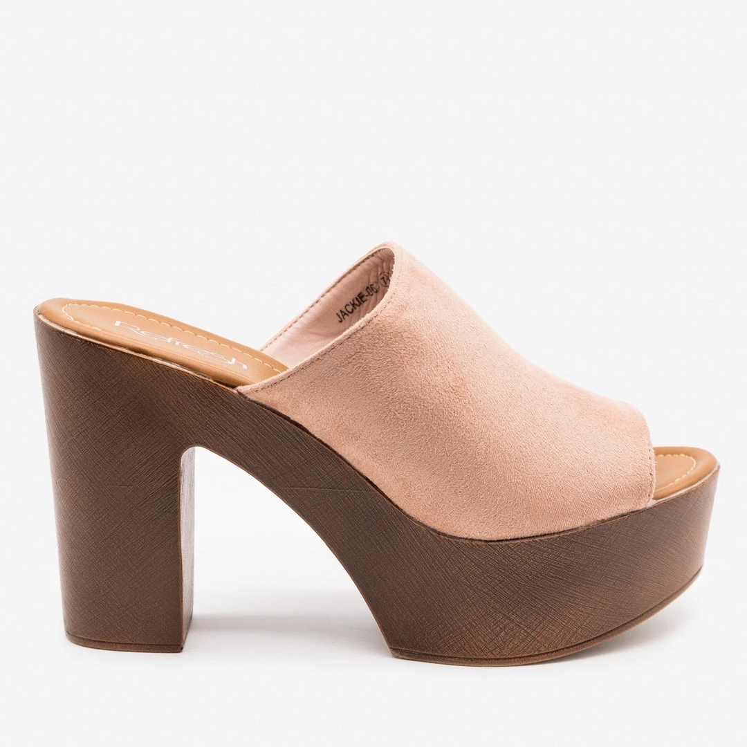 Refresh Newest Arrivals Trendy Mule Platform Heels 2 Refresh Newest Arrivals Trendy Mule Platform Heels