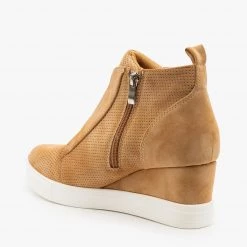 CCOCCI Trendy Pinhole Sneaker Wedges