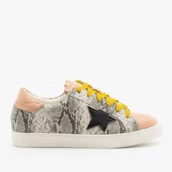 Nature Breeze Newest Arrivals Trendy Snake Print Fashion Sneakers