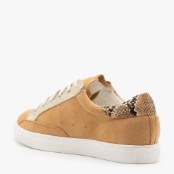 Nature Breeze Newest Arrivals Trendy Snake Print Fashion Sneakers
