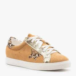 Nature Breeze Newest Arrivals Trendy Snake Print Fashion Sneakers
