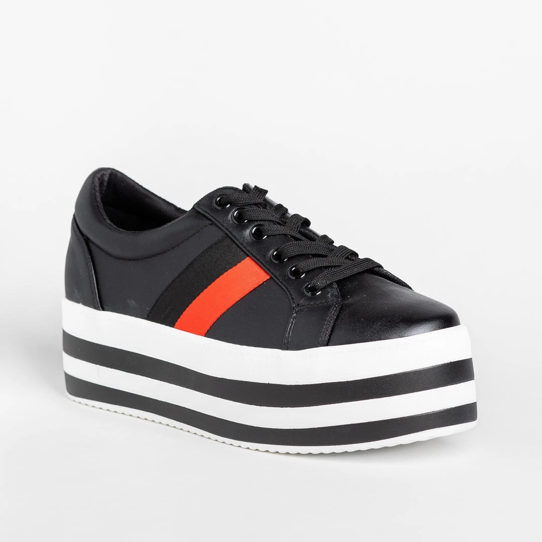 Weeboo Trendy Striped Platform Sneakers Newest Arrivals 1 Weeboo Trendy Striped Platform Sneakers Newest Arrivals