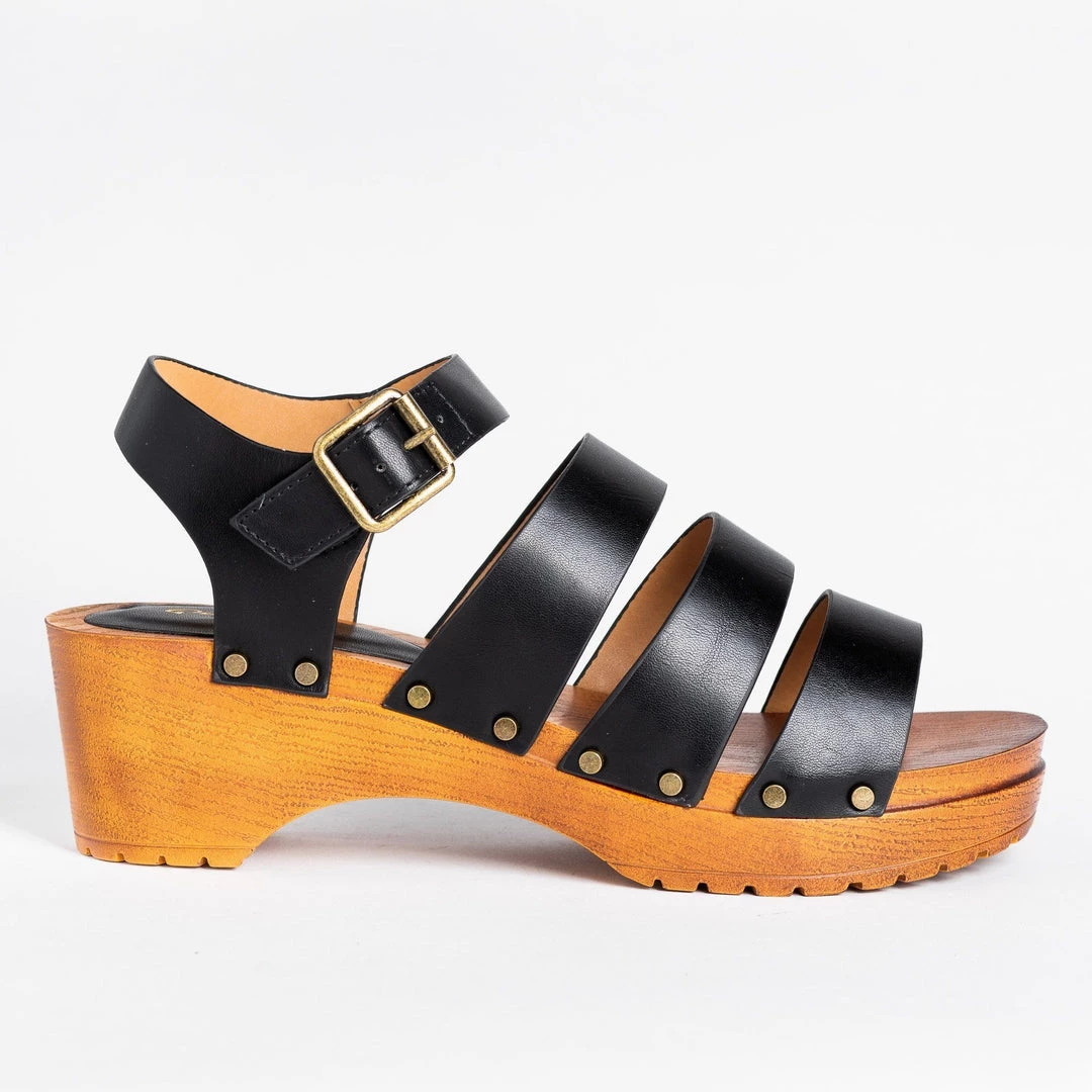 Qupid Shoes Trendy Triple Strap Clogs 1 Qupid Shoes Trendy Triple Strap Clogs