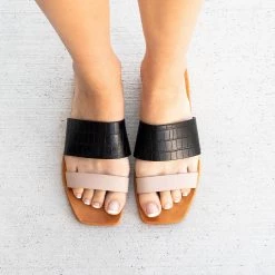 Bamboo Trendy Two-Toned Sandals Newest Arrivals