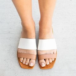 Bamboo Trendy Two-Toned Sandals Newest Arrivals