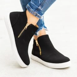 Anna Shoes Newest Arrivals Trendy Zip-Up Ankle Sneakers 11 Anna Shoes Newest Arrivals Trendy Zip-Up Ankle Sneakers