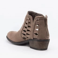 Bamboo Shoes Triangle Pattern Fashion Ankle Booties Newest Arrivals