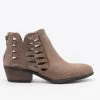 Bamboo Shoes Triangle Pattern Fashion Ankle Booties Newest Arrivals