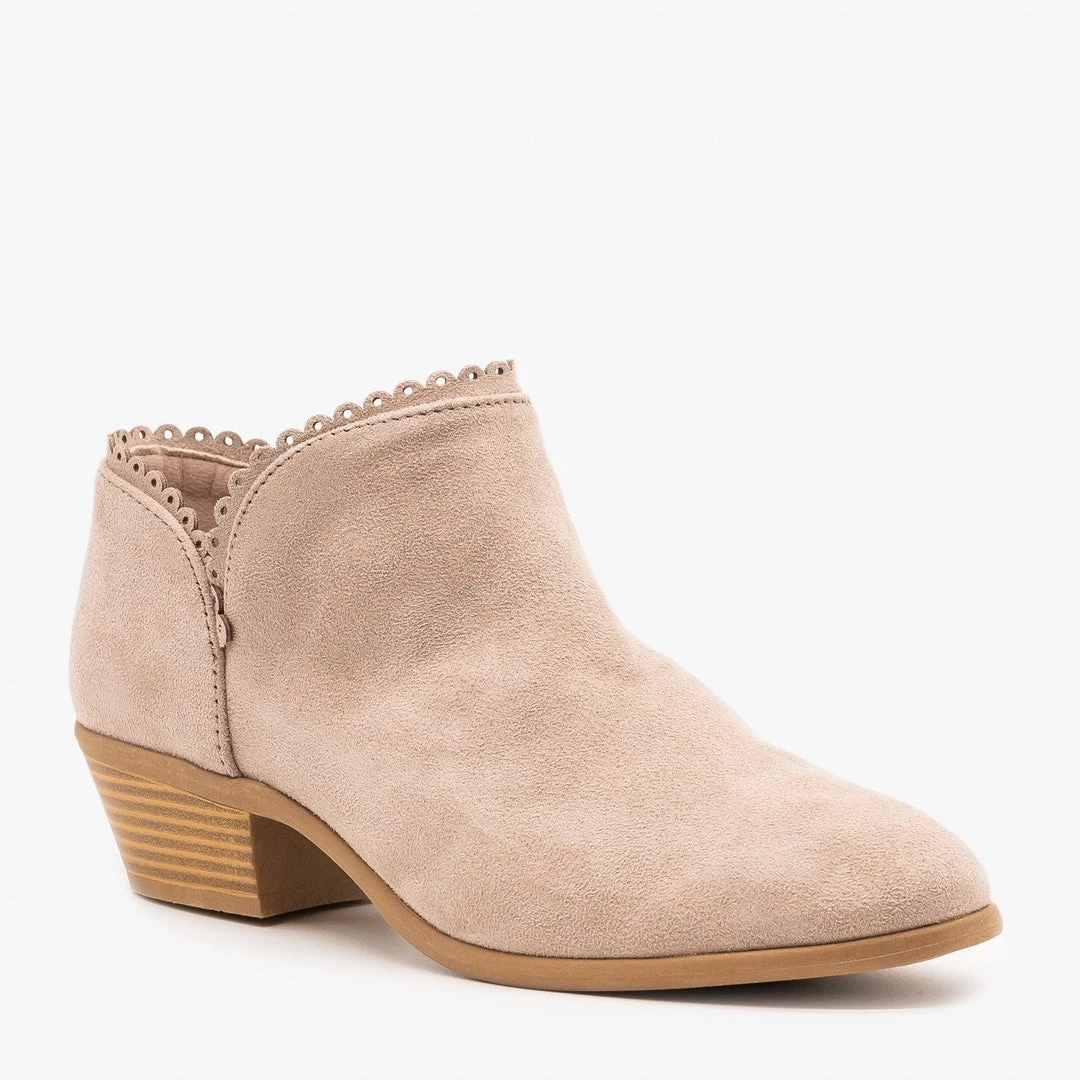 Qupid Shoes Trimmed Ankle Booties 3 Qupid Shoes Trimmed Ankle Booties