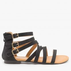 Weeboo Triple Buckle Gladiator Sandals