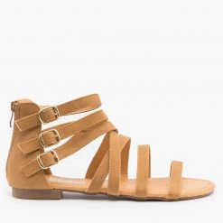 Weeboo Triple Buckle Gladiator Sandals