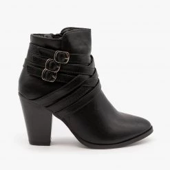 Forever Triple Buckle High Heel Bootie FINAL SALE Newest Arrivals