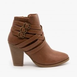Forever Triple Buckle High Heel Bootie FINAL SALE Newest Arrivals
