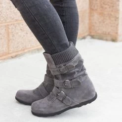 Refresh Triple Buckle Mid-Calf Boots Newest Arrivals