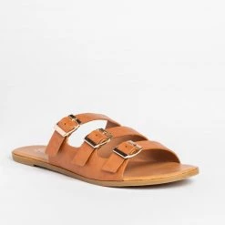 Soho Girls Triple Buckle Slip-On Fashion Sandals Newest Arrivals