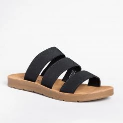 Soda Shoes Newest Arrivals Triple Elastic Strap Sandals
