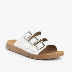 Forever Triple Strap Buckled Sandals