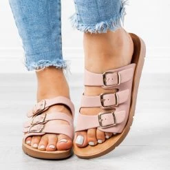 Forever Triple Strap Buckled Sandals 21 Forever Triple Strap Buckled Sandals