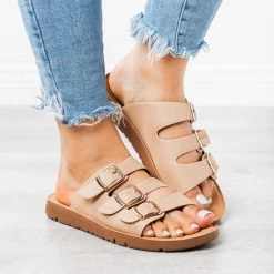 Forever Triple Strap Buckled Sandals 18 Forever Triple Strap Buckled Sandals